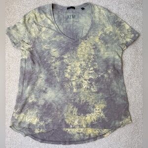 ATM Anthony Thomas Melillo Slub Jersey T-Shirt Tie Dye Short Sleeve Oversized XS